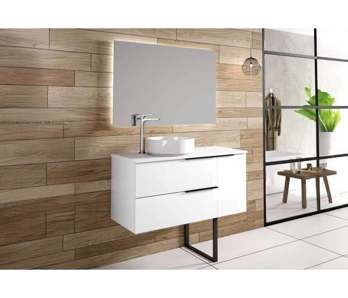 Mueble de baño con encimera de madera Bruntec Coban opción 7