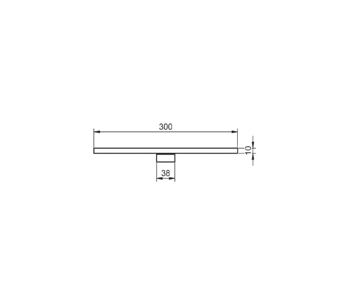Aplique de luz led Visobath Arya Croquis 1