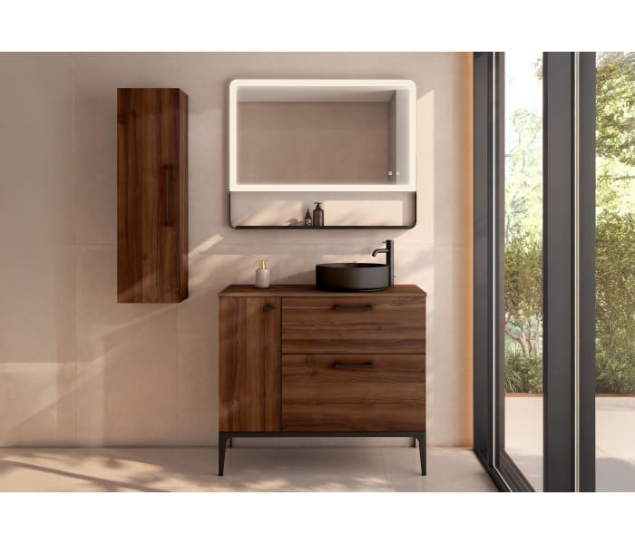 Mueble de baño con banquillo, encimera de madera VisoBath Verso Principal 5