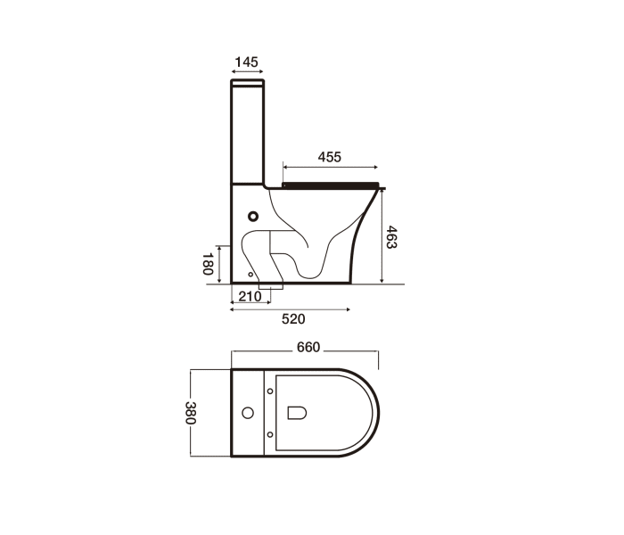 Inodoro Bruntec PMR Confort Croquis 5