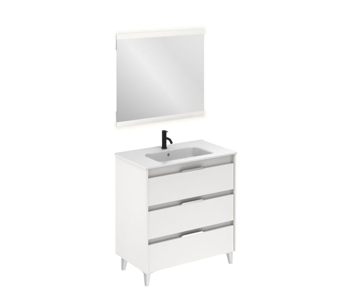 Conjunto mueble de baño Amizuva Suki 3d 22