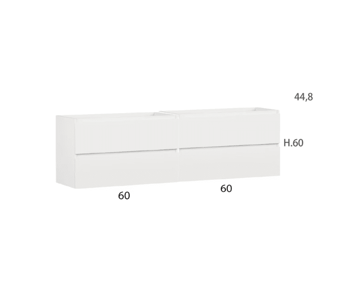 Mueble de baño color madera Bruntec Vilma Croquis 5