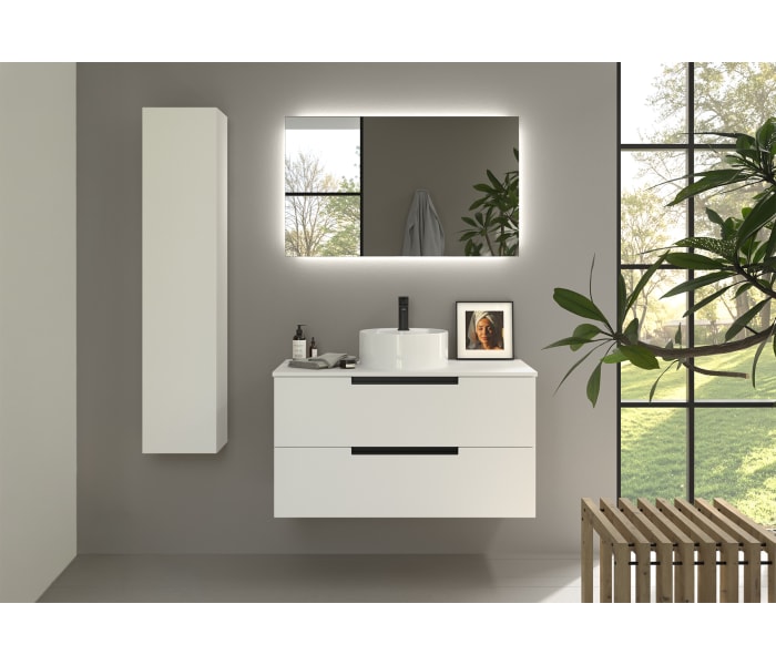 Conjunto mueble de baño Salgar Leni con lavabo sobre encimera Principal 6