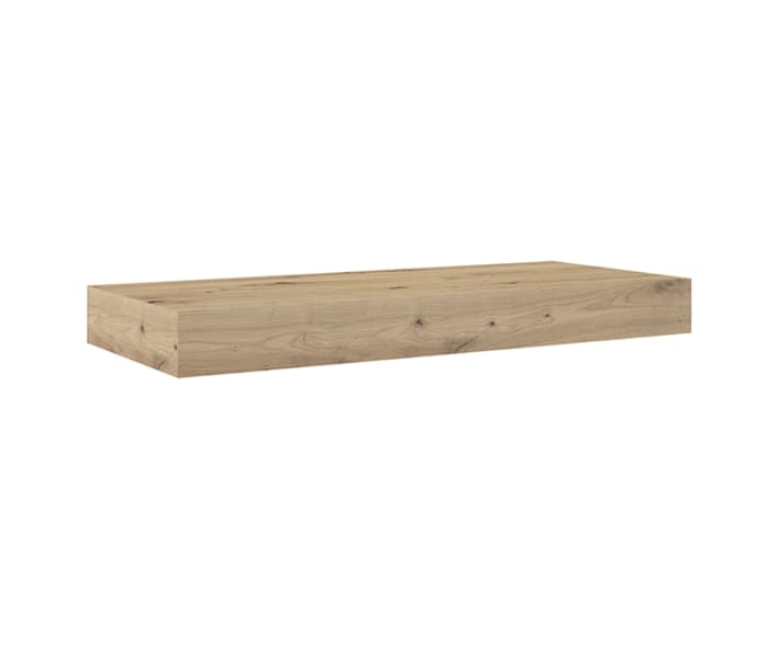 Mueble de baño con encimera de madera 10 cm de altura en color Roble Costa con cajonera Visobath Nomad Detalle 12