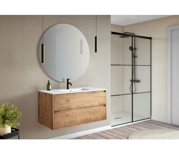 Conjunto mueble de baño moderno Bruntec Boston Principal 0