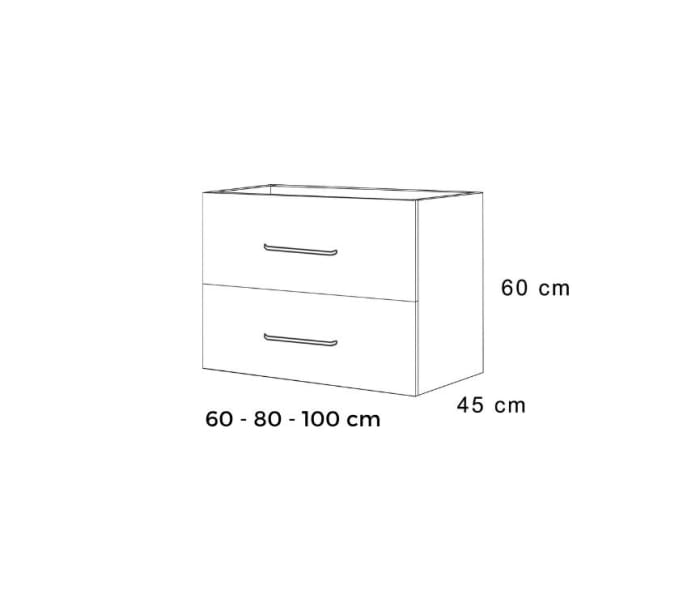 Mueble de baño Bruntec Atlas Croquis 10