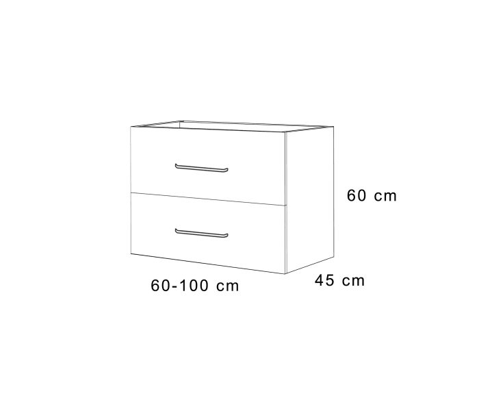 Mueble de baño Bruntec Atlas Croquis 11