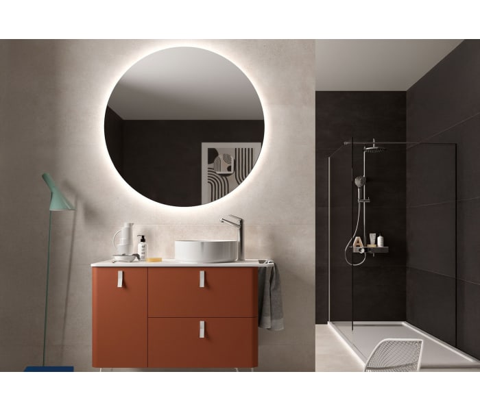 Mueble de baño con encimera solid surface Salgar Uniiq Principal 16