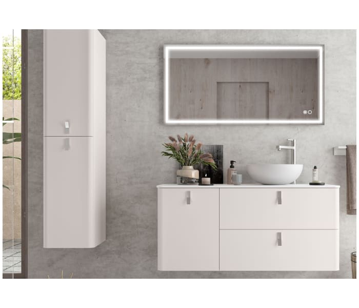 Mueble de baño con encimera solid surface Salgar Uniiq Principal 2