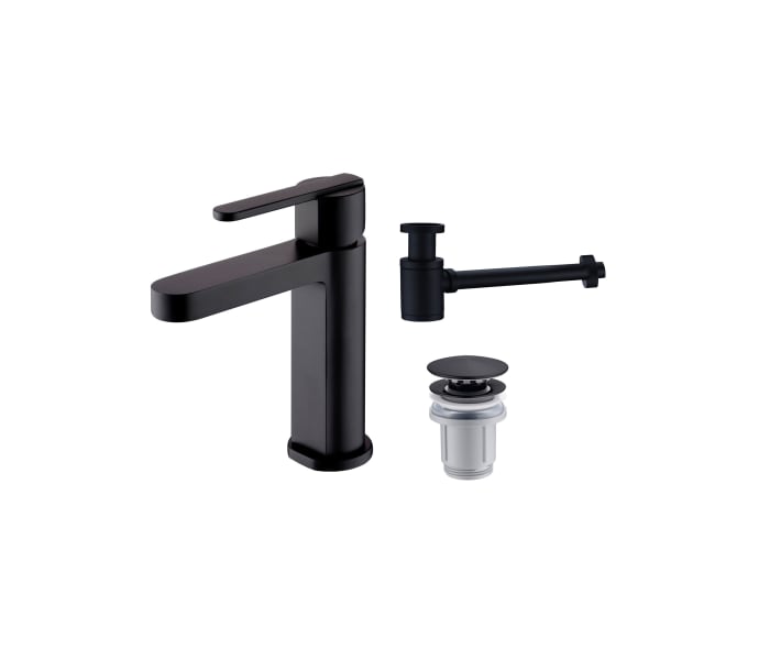 Pack Grifo de lavabo Roma + Válvula click-clack + Sifón Imex Principal 1