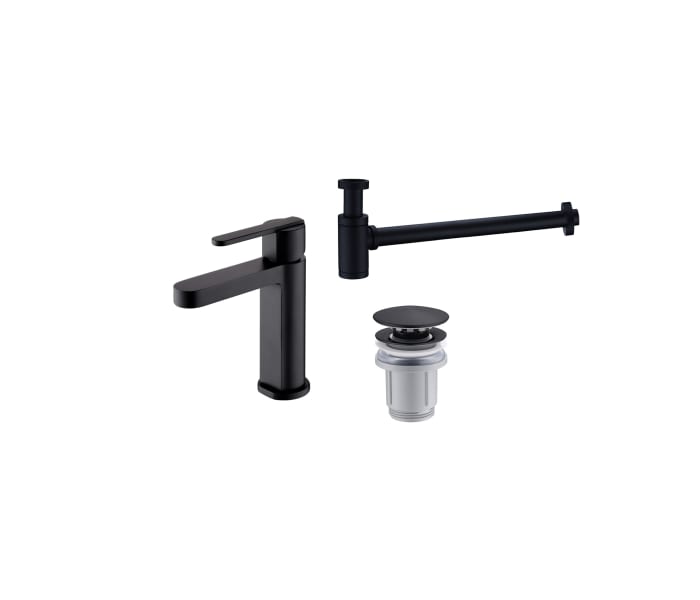 Pack Grifo de lavabo Roma + Válvula click-clack + Sifón Imex Principal 1