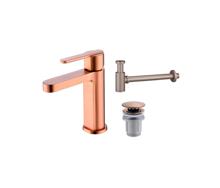 Pack Grifo de lavabo Roma + Válvula click-clack + Sifón Imex Principal 3