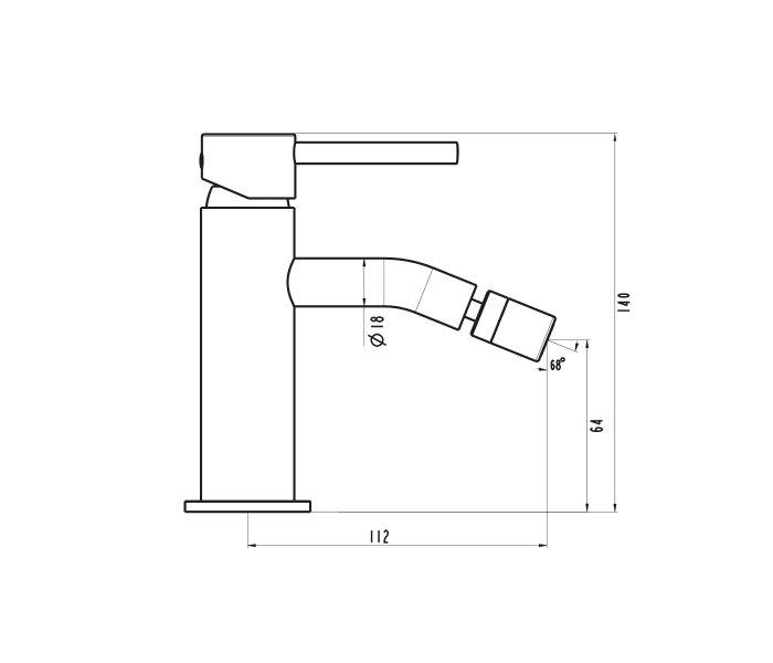 Grifo de bidé Sirio de Gme Croquis 7
