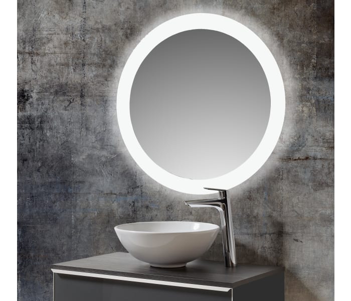 Espejo de baño con luz LED Bruntec Moon Principal 1