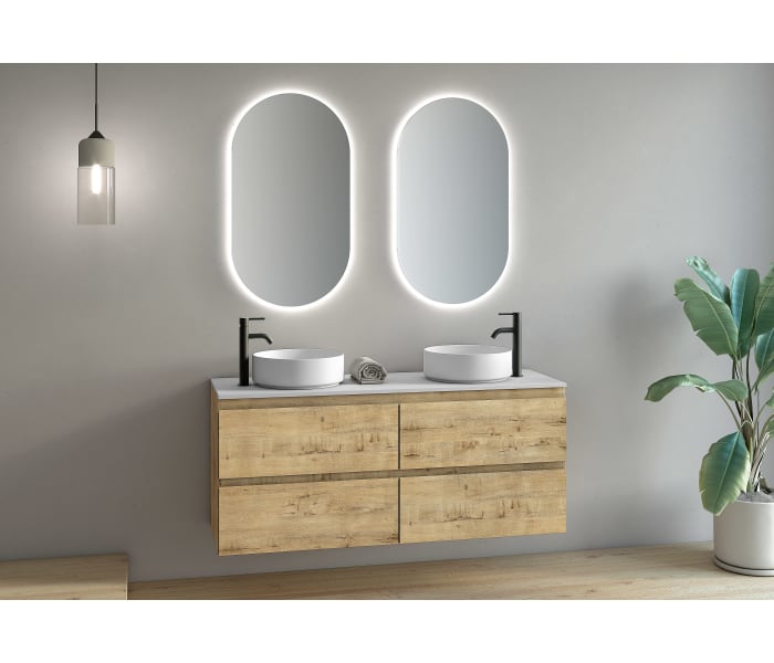 Mueble de baño con encimera de madera Bruntec Roma Principal 5