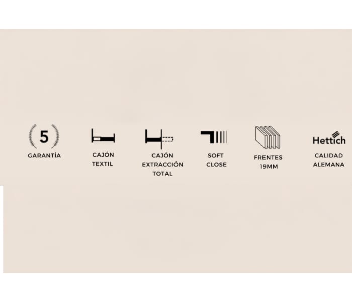 Mueble de baño con encimera de madera Bruntec Roma opción 9