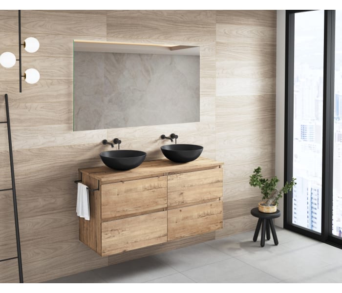 Mueble de baño con encimera de madera Bruntec Roma Principal 2