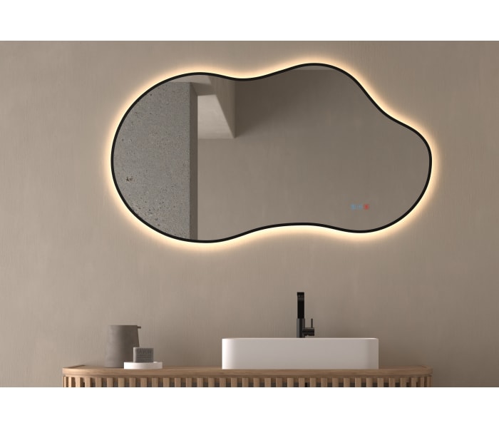 Espejo de baño con luz LED Bruntec Stone Principal 1