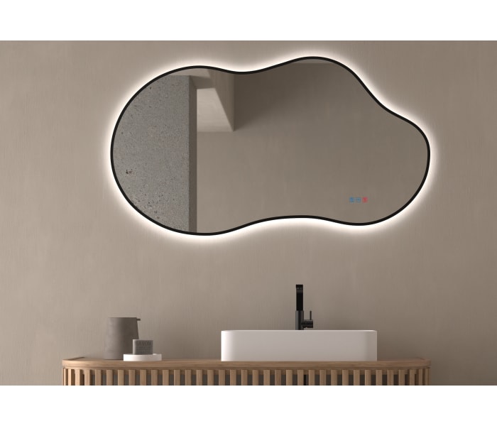 Espejo de baño con luz LED Bruntec Stone Principal 3