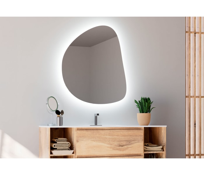 Espejo de baño con luz LED Bruntec Stone Ambiente 2