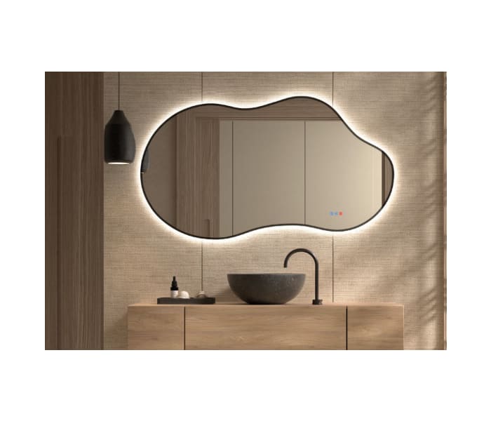Espejo de baño con luz LED Bruntec Stone Principal 2