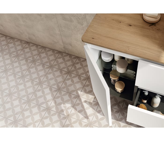 Mueble de baño con encimera Hidrofuga roble costa Viso Box Detalle 2