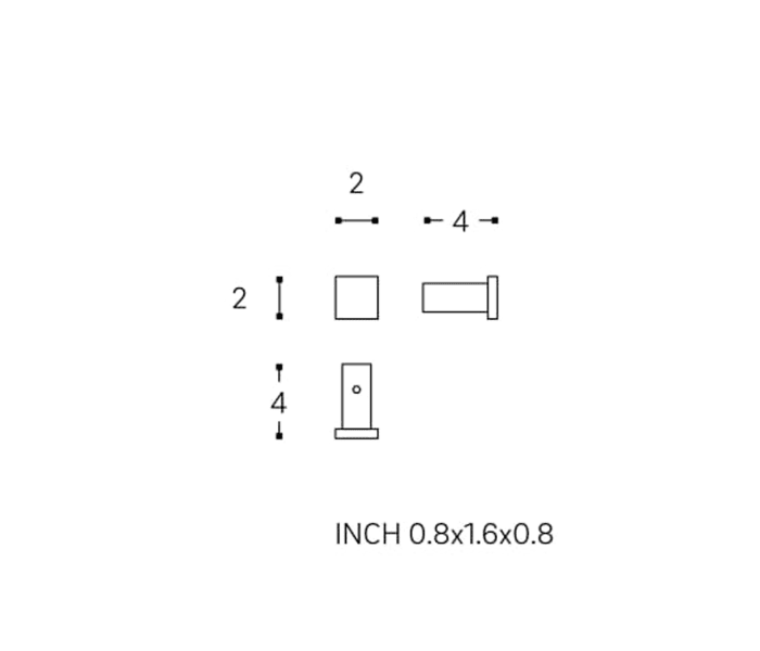 Percha de baño Cosmic Metric Croquis 5