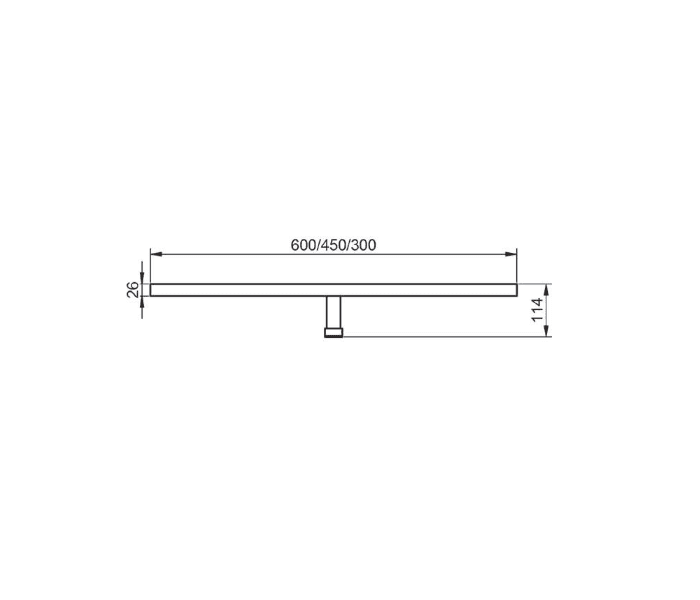 Aplique de luz Led Visobath Next Croquis 1