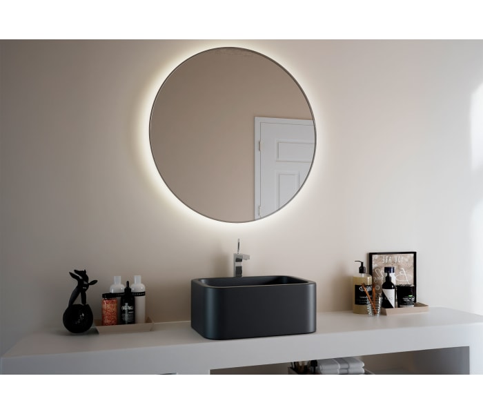 Espejo de baño con luz LED Bruntec Halo Principal 0