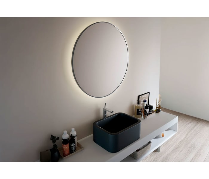 Espejo de baño con luz LED Bruntec Halo Ambiente 1