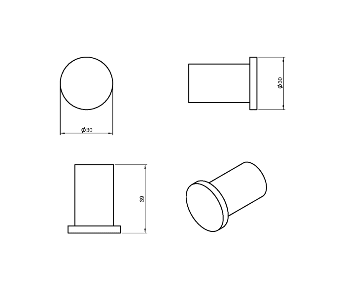 Percha de baño Cosmic Logic Croquis 8