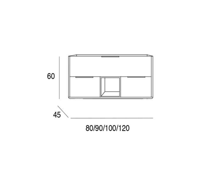 Mueble de baño Campoaras Vintass Croquis 2