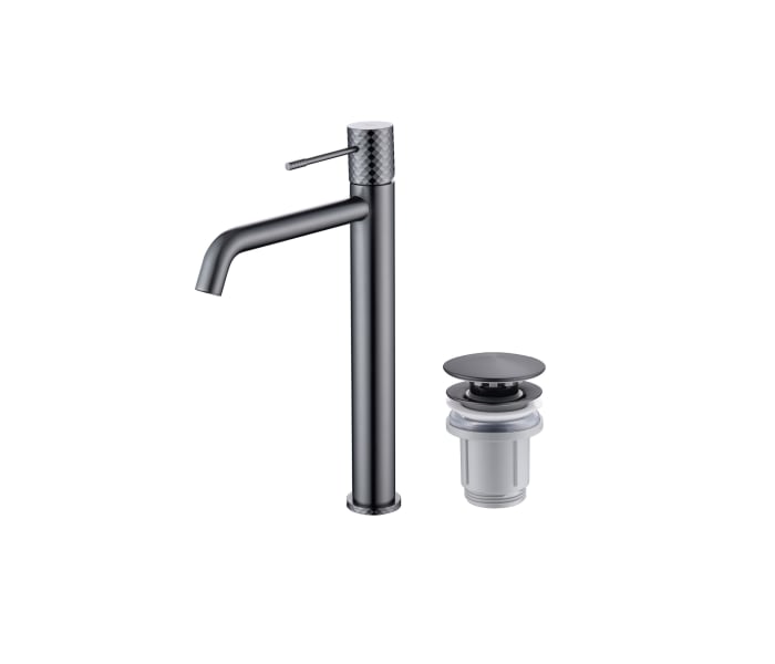Pack Grifo de lavabo caño alto Imex Génova + Válvula click-clack Principal 5