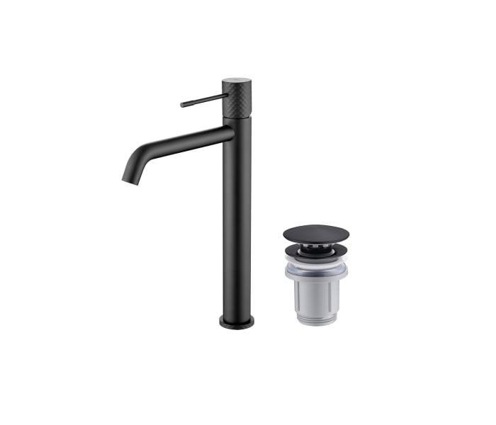 Pack Grifo de lavabo caño alto Imex Génova + Válvula click-clack Principal 1