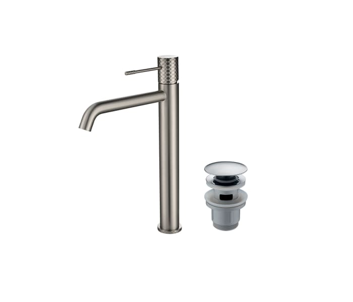 Pack Grifo de lavabo caño alto Imex Génova + Válvula click-clack Principal 4