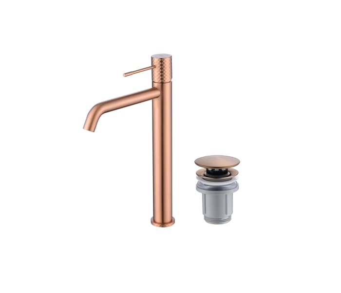 Pack Grifo de lavabo caño alto Imex Génova + Válvula click-clack Principal 3