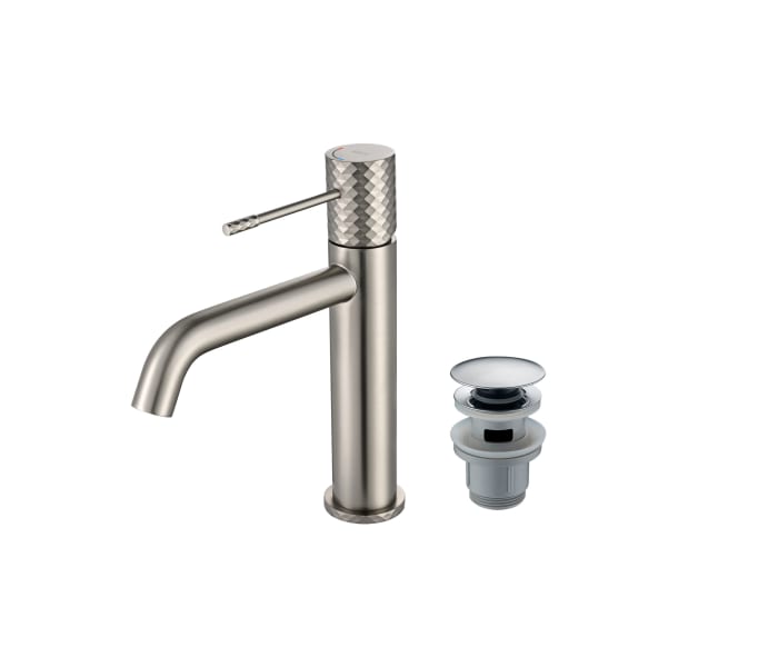 Pack Grifo de lavabo caño alto Imex Génova + Válvula click-clack Principal 4