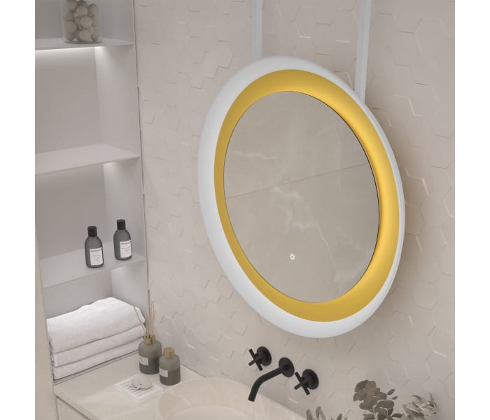 Espejo de baño con luz LED de Eurobath, Bahía Detalle 2