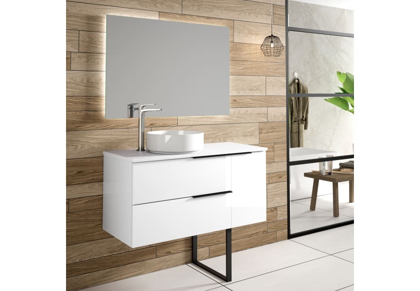 Mueble de baño con encimera de madera Bruntec Coban opción 7