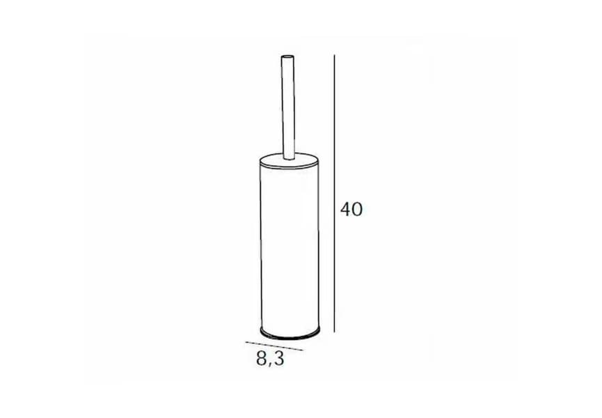 Escobillero de baño a suelo Manillons Torrent Eco 6500 Croquis 4