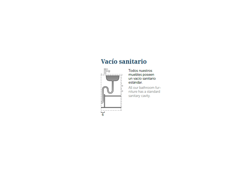 Mueble de baño con encimera de madera Coycama Landes opción 11