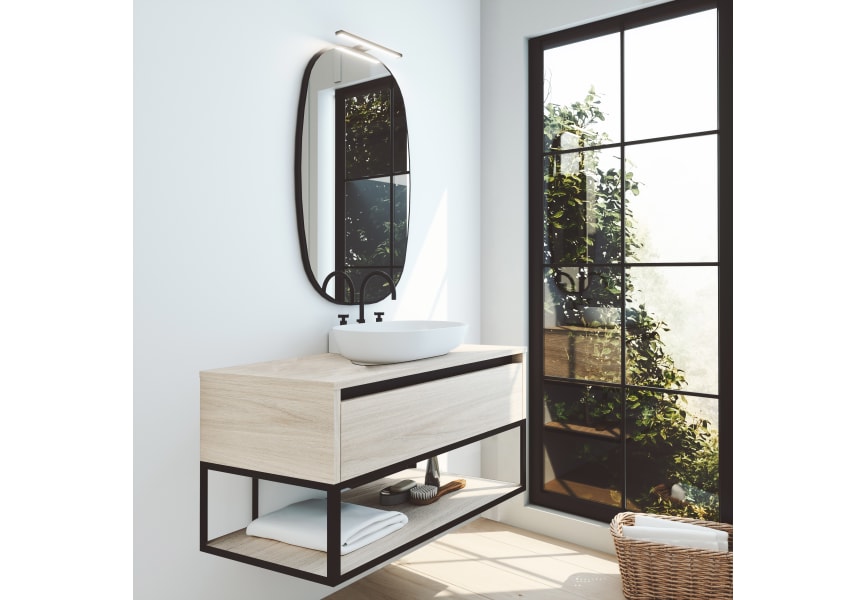 Conjunto mueble de baño con lavabo sobre encimera Inve Sensi Principal 1