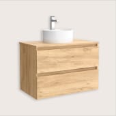 Mueble baño lavabo sobre encimera