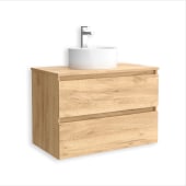 Mueble baño lavabo sobre encimera