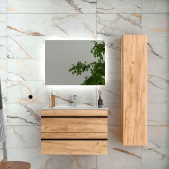 ▷ Mueble baño Salgar Optimus 800 con lavabo y espejo