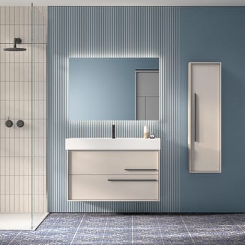 Mueble de baño contemporáneo - SMYLE - IDEAGROUP - de madera / de