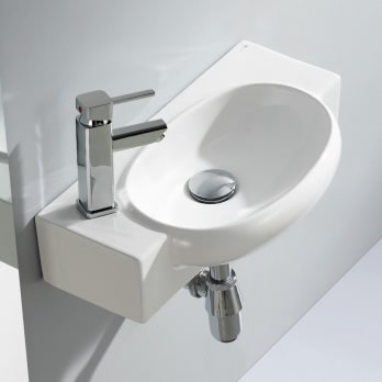 Lavabo suspendido Mini blanco 28x10x28 cm