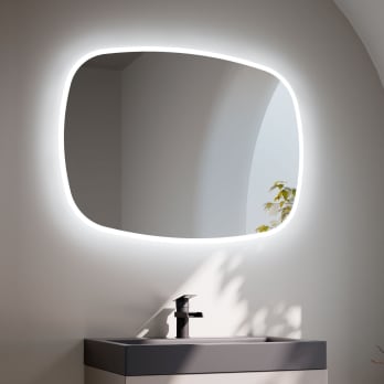 Espejo de baño con luz LED de Bruntec Nilo