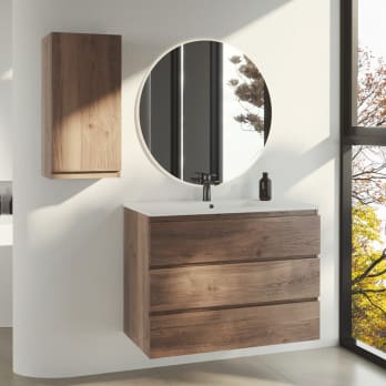 Mueble de baño color madera Bruntec Vilma