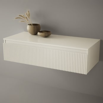 Cajonera con encimera de DMF, madera lacada Bruntec Alpes